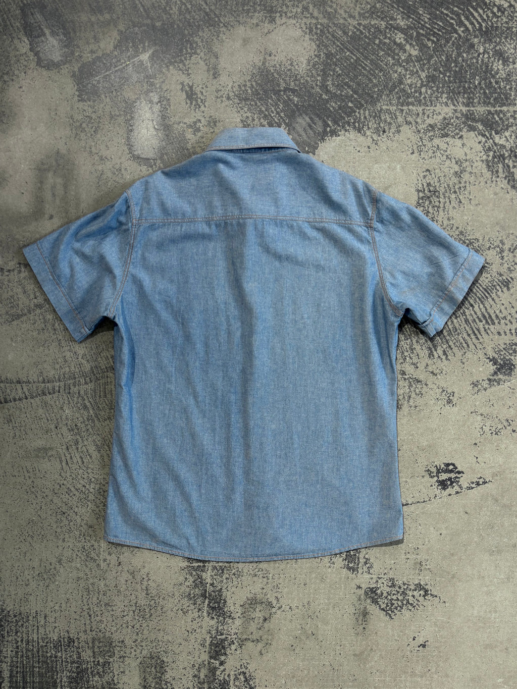 Camicia Dolce & Gabbana cotone chambray azzurro chiaro L/XL