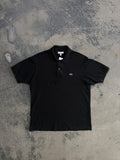 Polo Lacoste nera maniche corte L