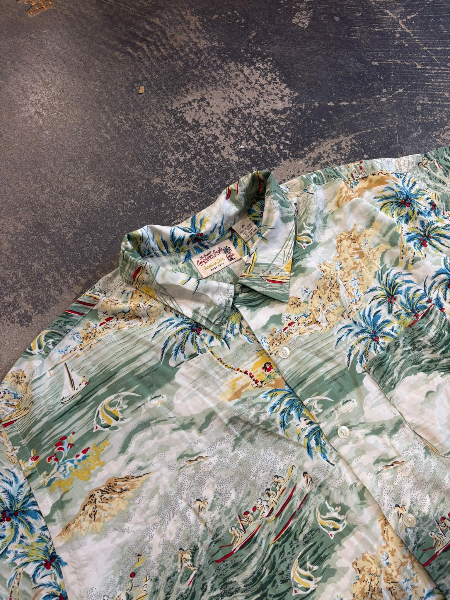 Camicia Hawaiana American Eagle maniche corte XL