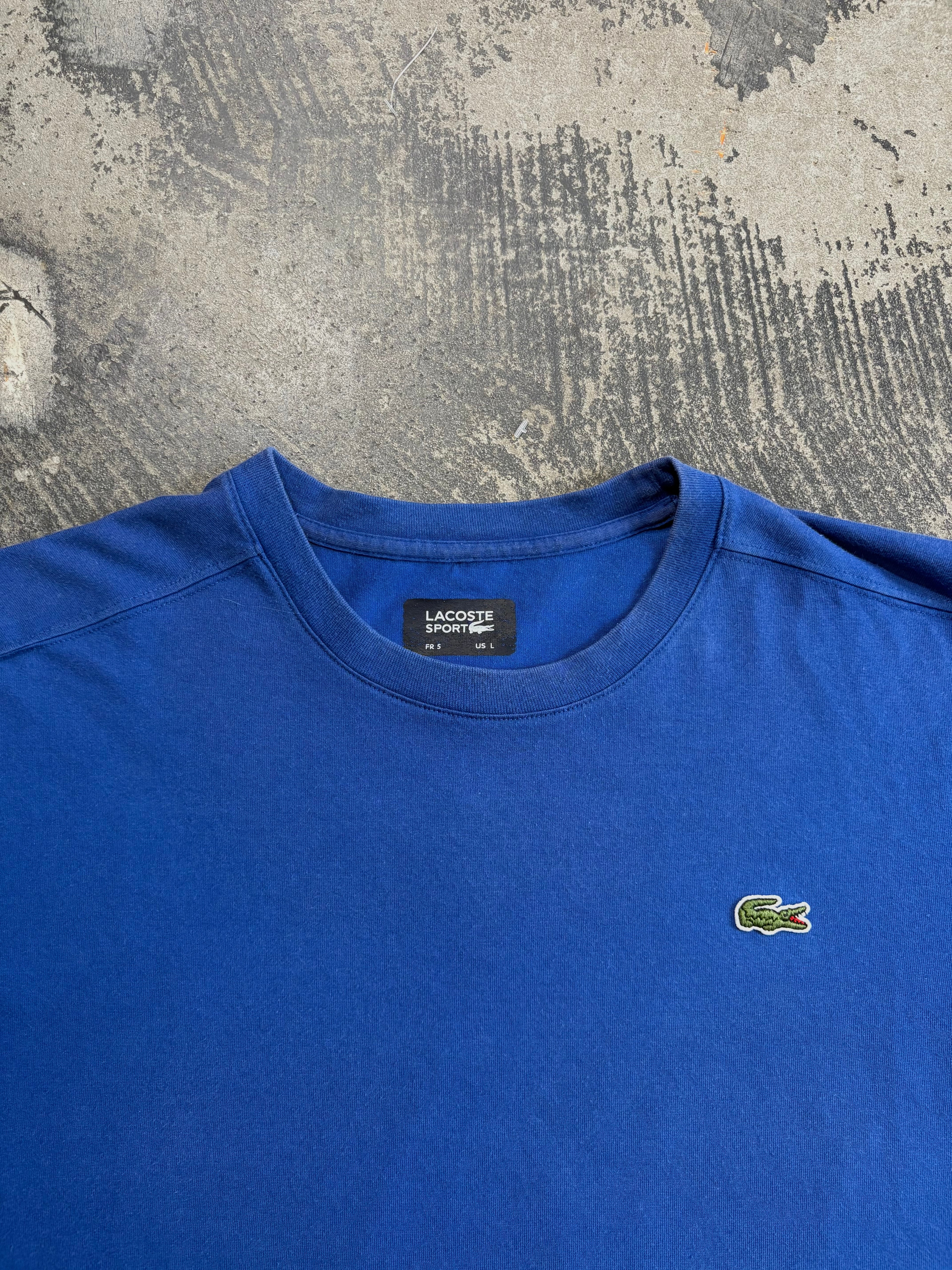 T-shirt Lacoste Sport blu reale L