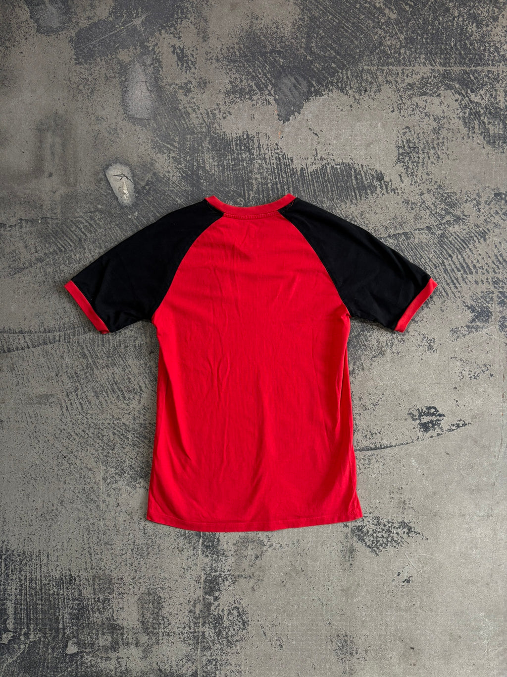 T-shirt NBA Chicago Bulls manica raglan rossa XS