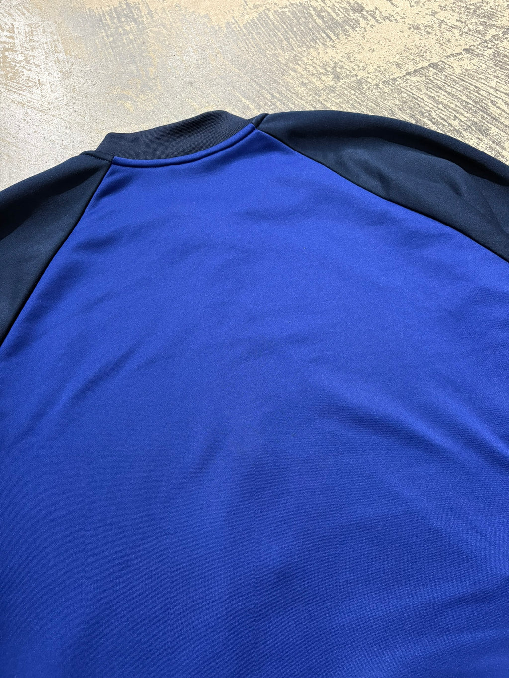 Track jacket Adidas zip ribbed collar blu XL