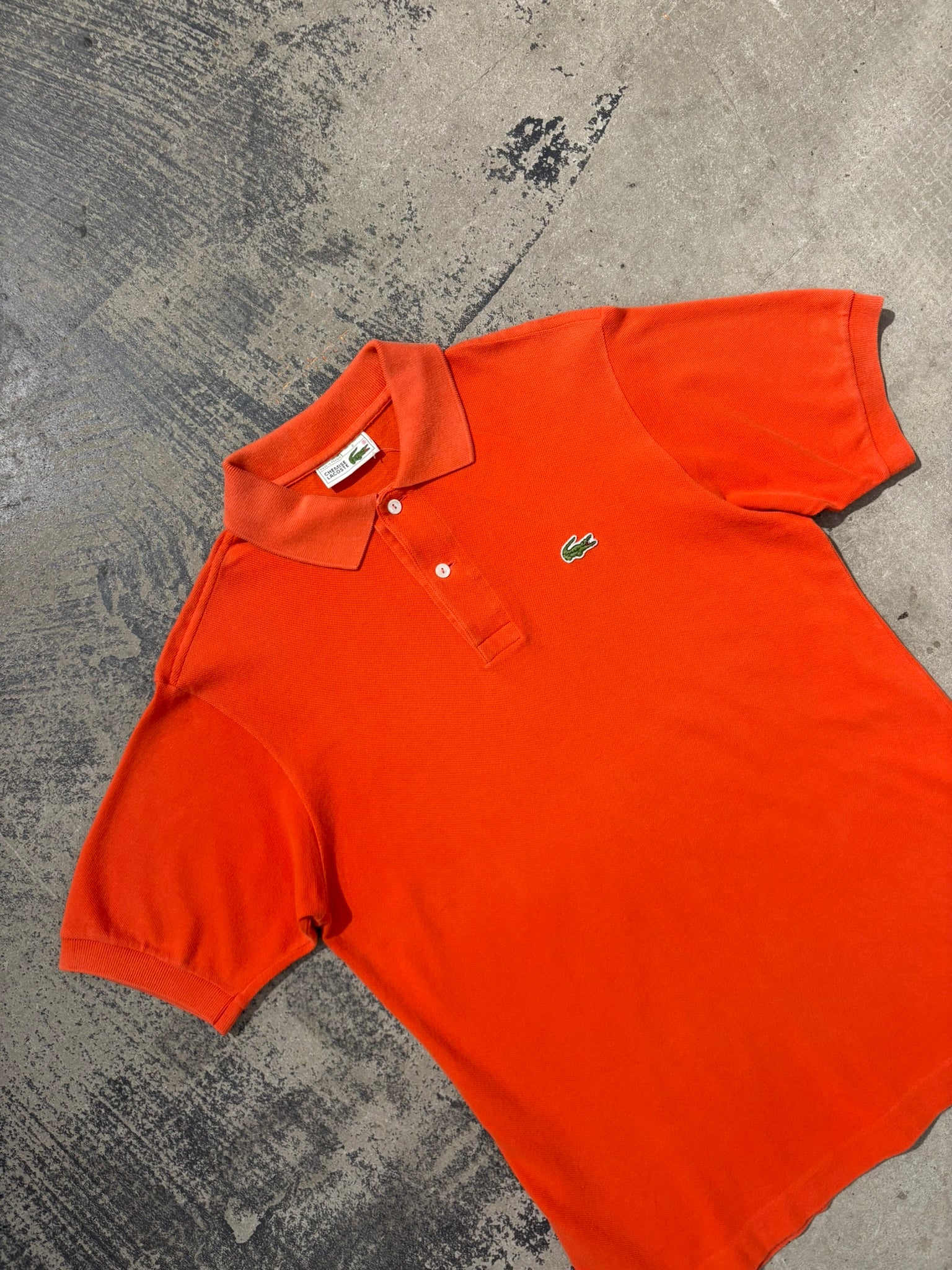 Polo Chemise Lacoste arancio Made in France M