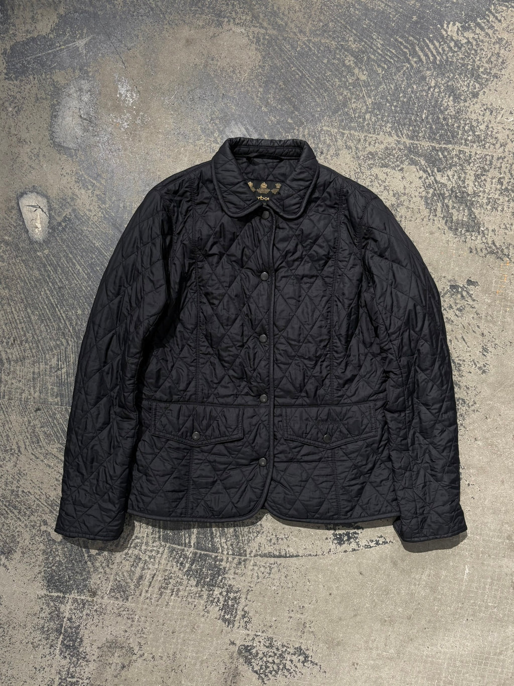 Giacca Barbour trapuntata nera "Tailor Quilt" donna S