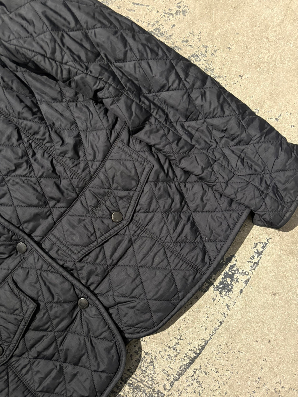 Giacca Barbour trapuntata nera "Tailor Quilt" donna S