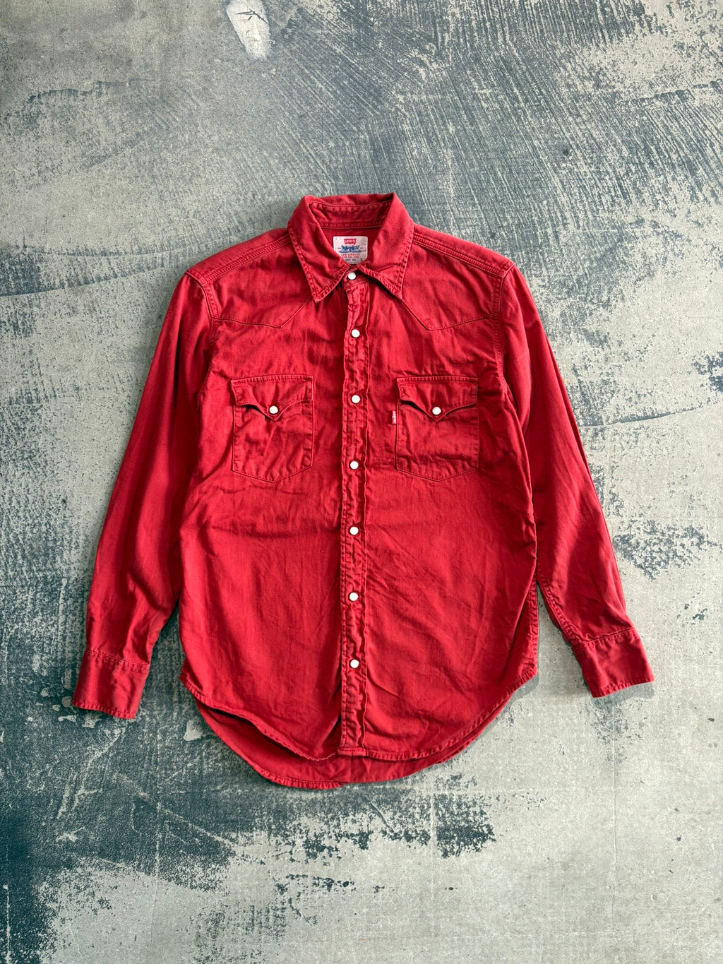 Camicia denim Western Levi's rosso vibrante S