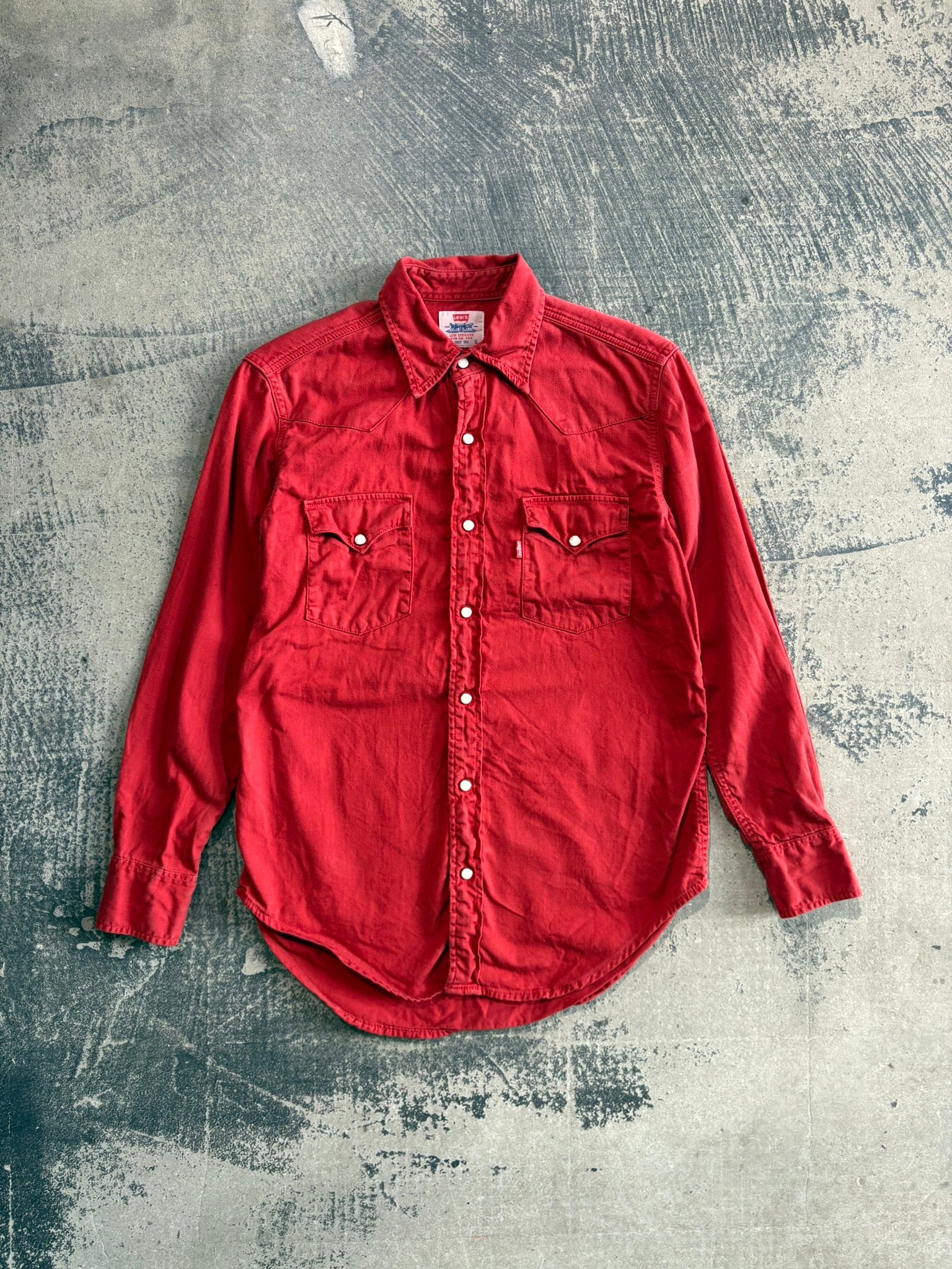 Camicia denim Western Levi's rosso vibrante S