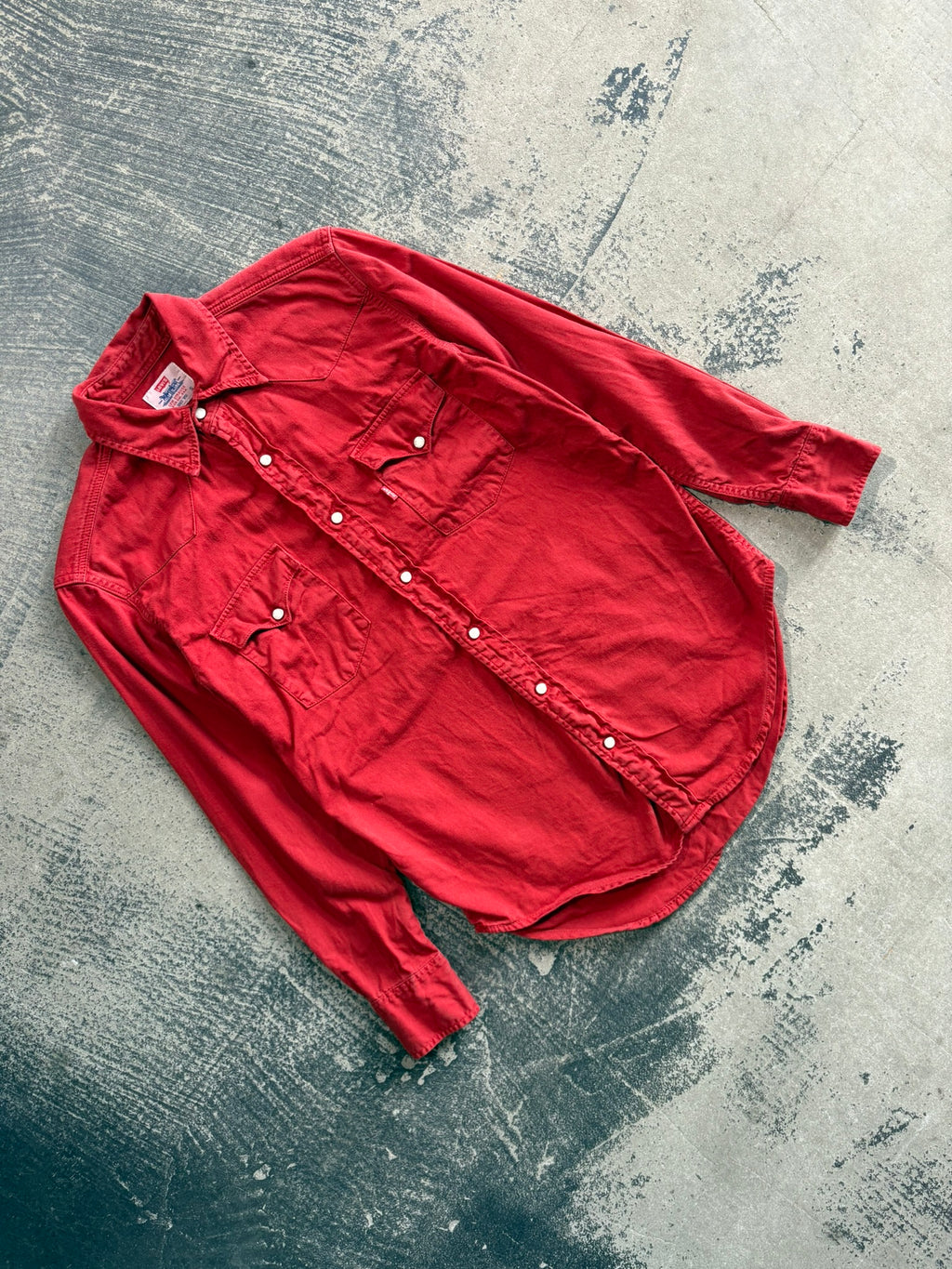 Camicia denim Western Levi's rosso vibrante S