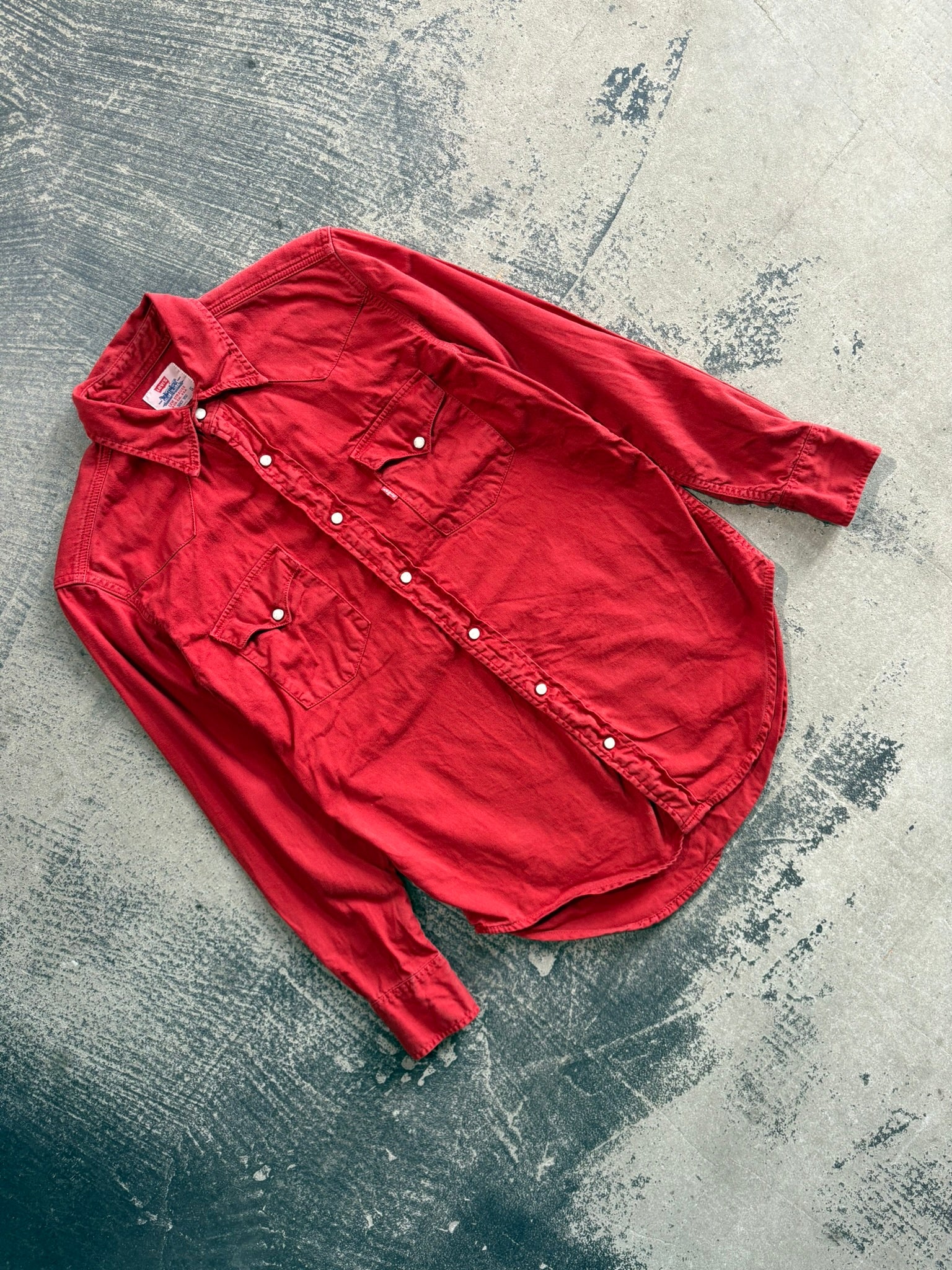 Camicia denim Western Levi's rosso vibrante S