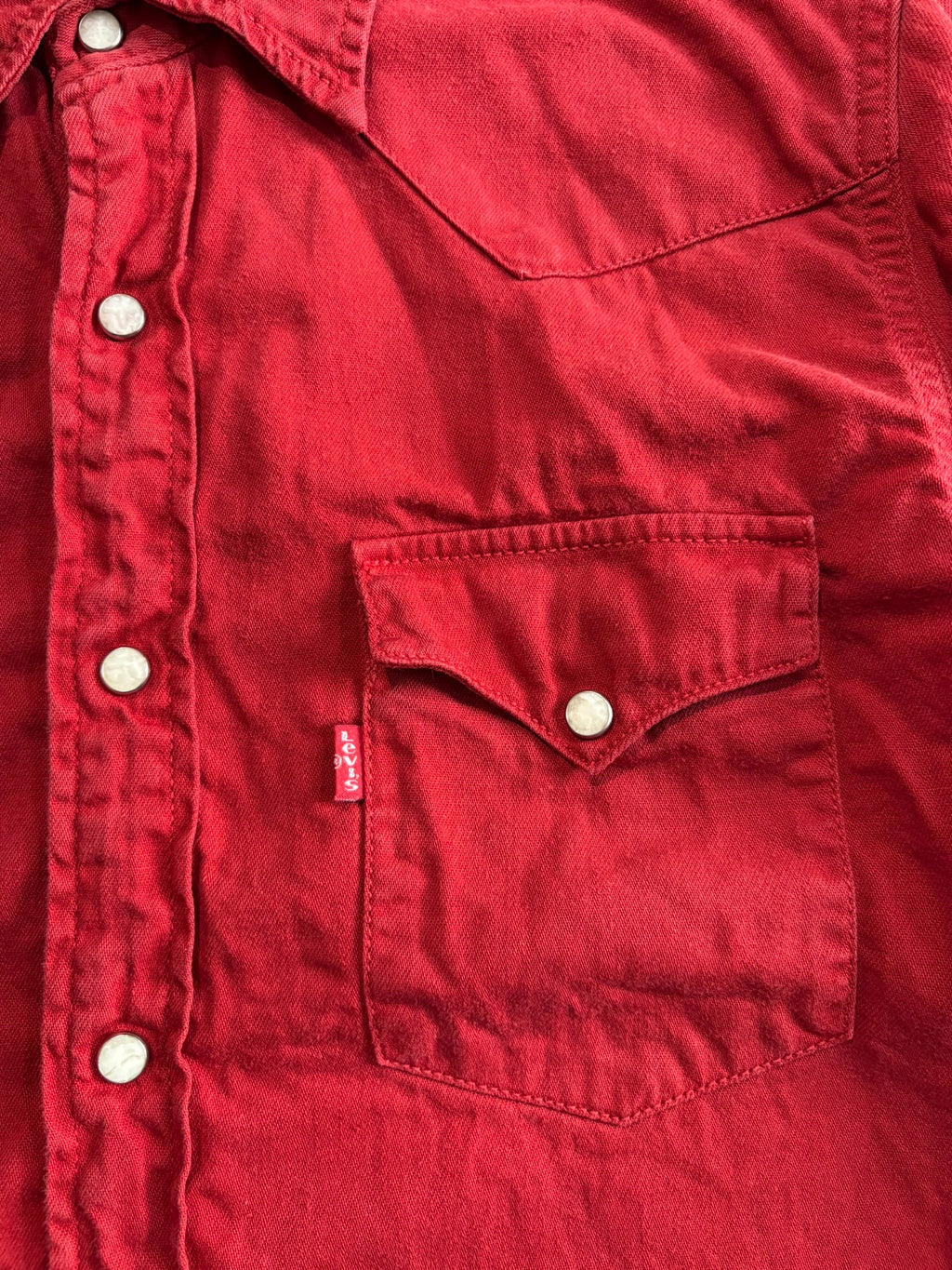 Camicia denim Western Levi's rosso vibrante S