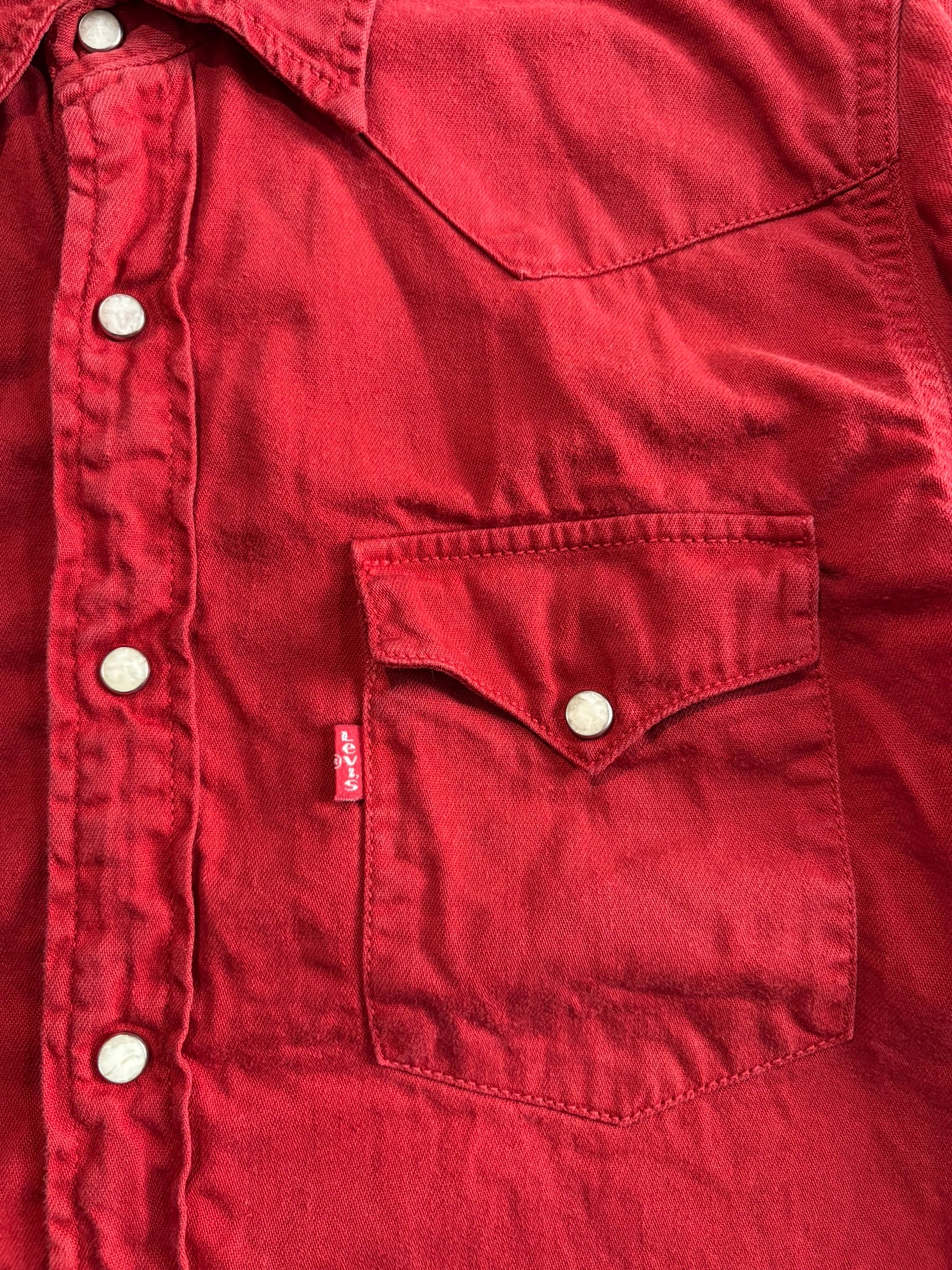 Camicia denim Western Levi's rosso vibrante S