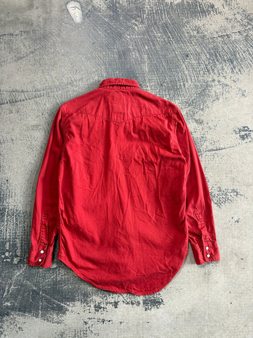 Camicia denim Western Levi's rosso vibrante S