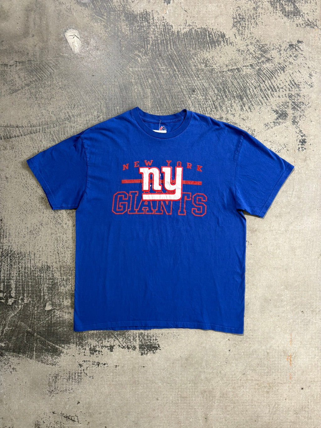 T-shirt NFL New York Giants Majestic blu logo NY 2XL