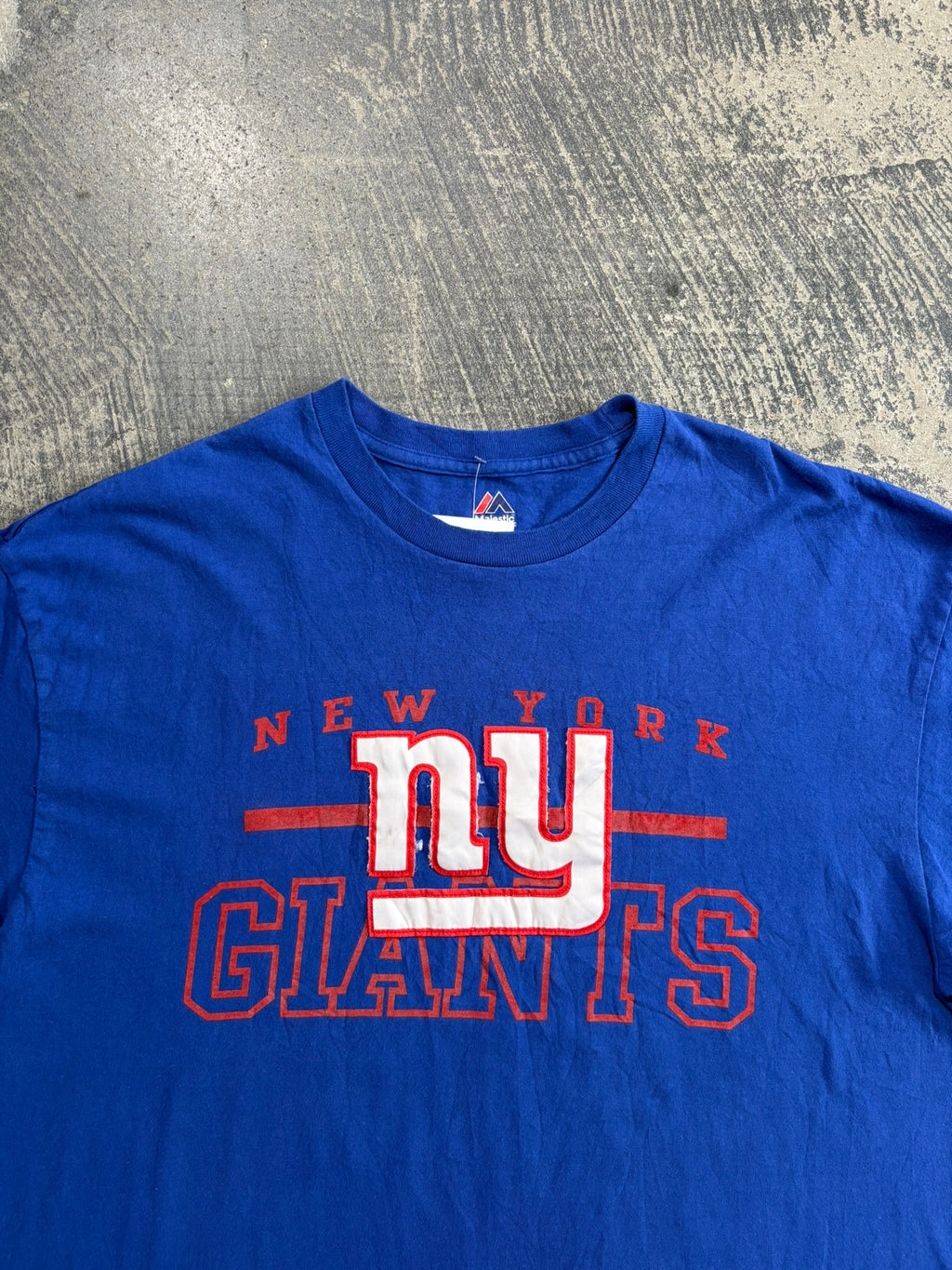 T-shirt NFL New York Giants Majestic blu logo NY 2XL