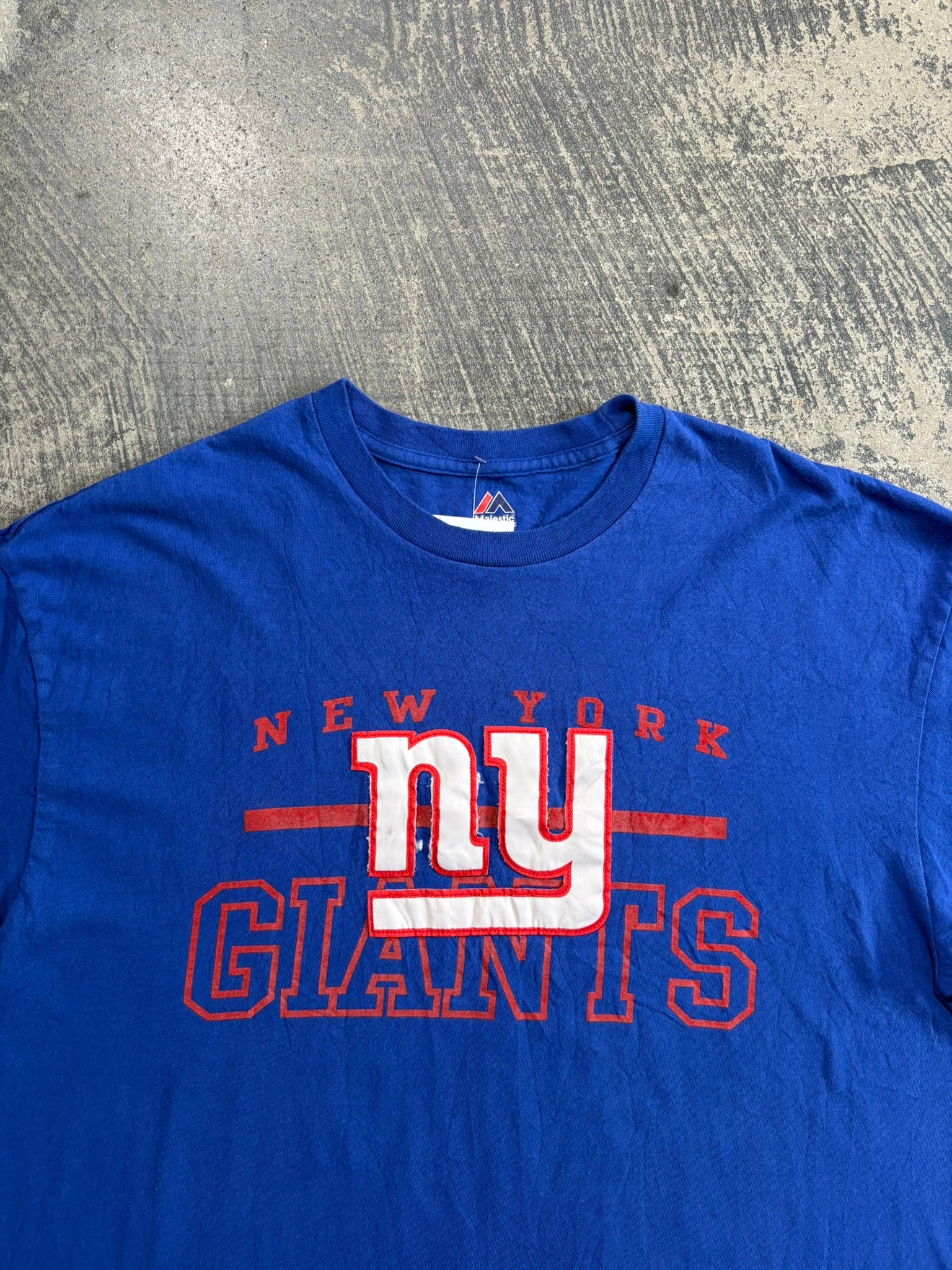 T-shirt NFL New York Giants Majestic blu logo NY 2XL