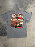 T-shirt Racing Lebanon Valley Speedway Grigio Melange L/XL