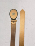 Cintura Donna in vera pelle sand/beige fibbia gioiello