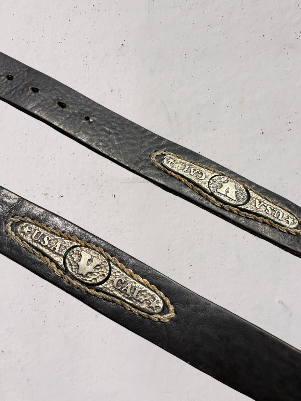 Cintura western 1988 fibbia German Silver Made in USA