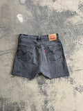 Short Levi's grigio antracite taglio vivo W28