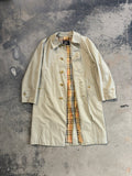 Trench Burberrys unisex anni '90 fodera Nova Check Made in England L