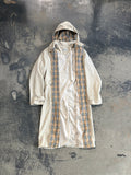 Trench Burberrys donna cappuccio rimovibile beige chiaro/Nova Check M