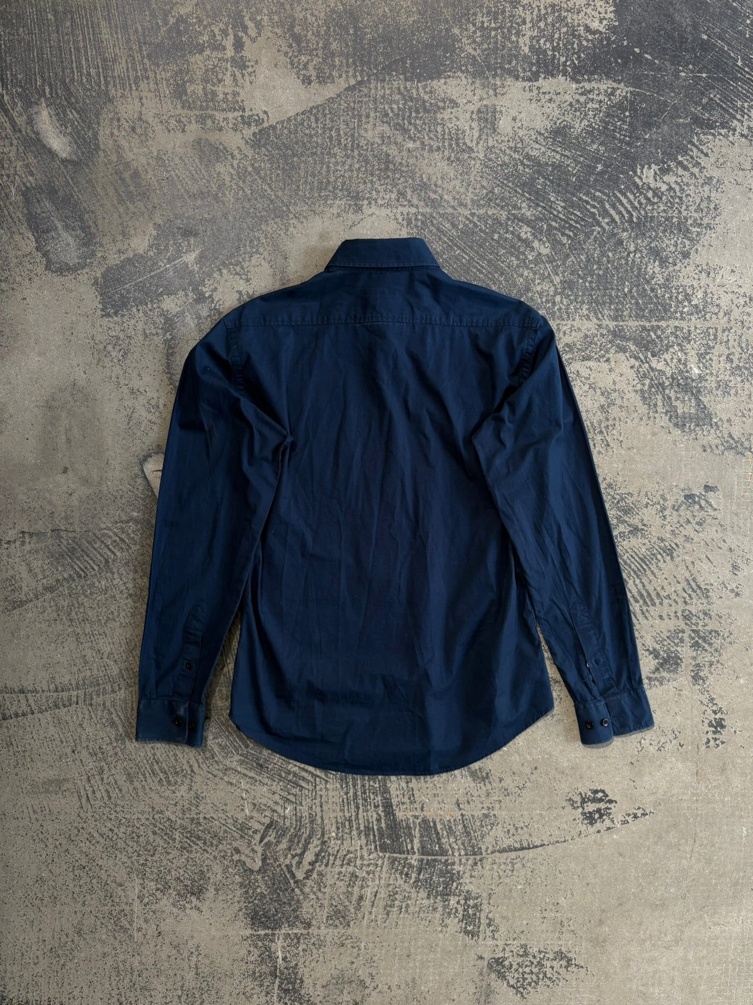 Camicia Burberry Brit slim fit blu navy Nova Check M