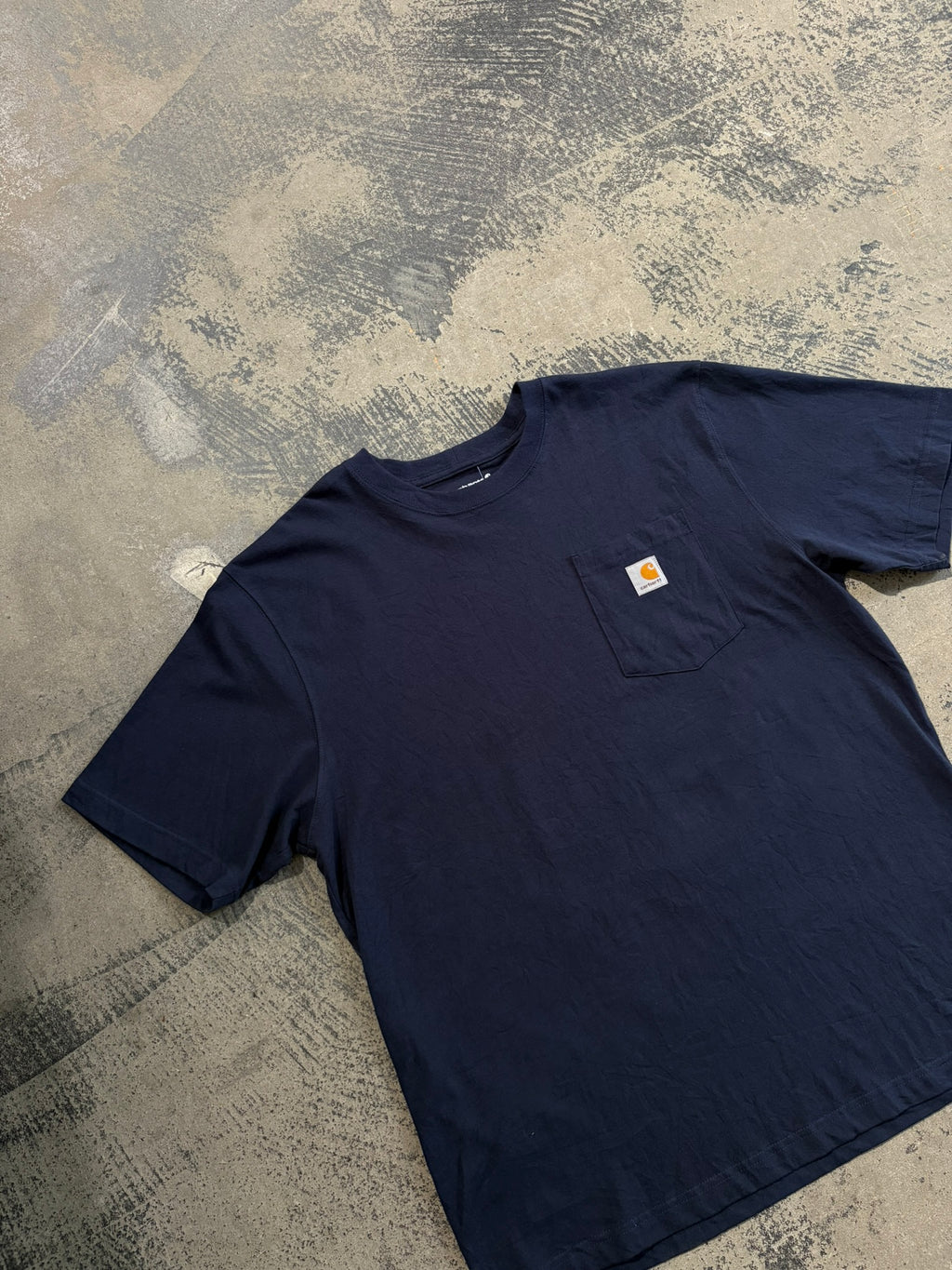 T-Shirt Carhartt blu navy tinta unita XL