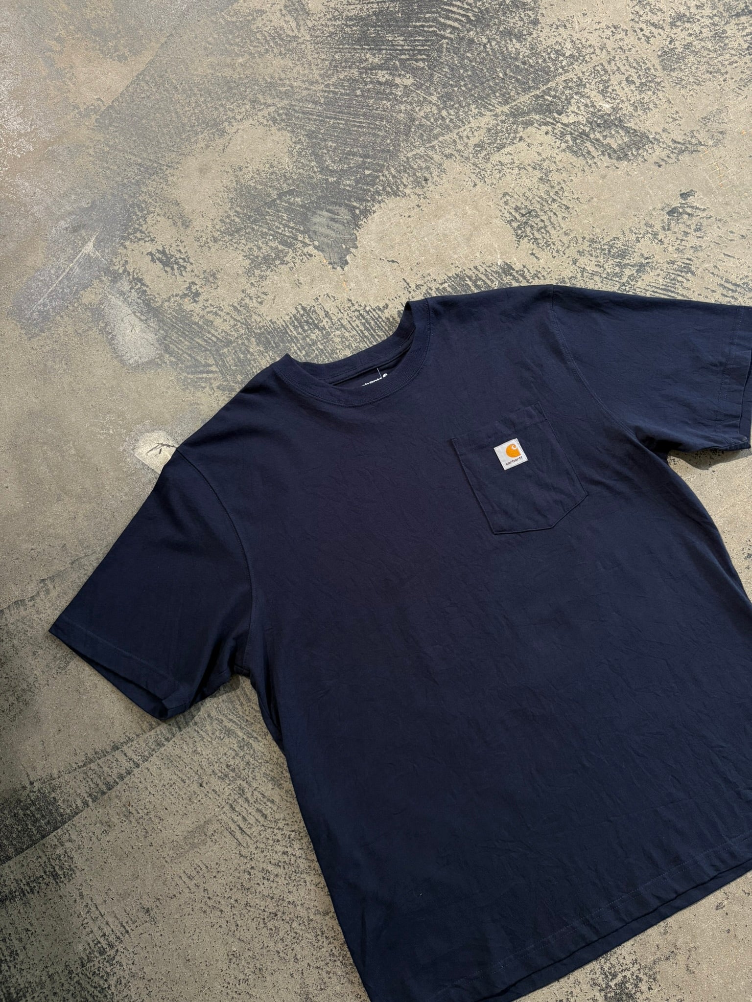 T-Shirt Carhartt blu navy tinta unita XL