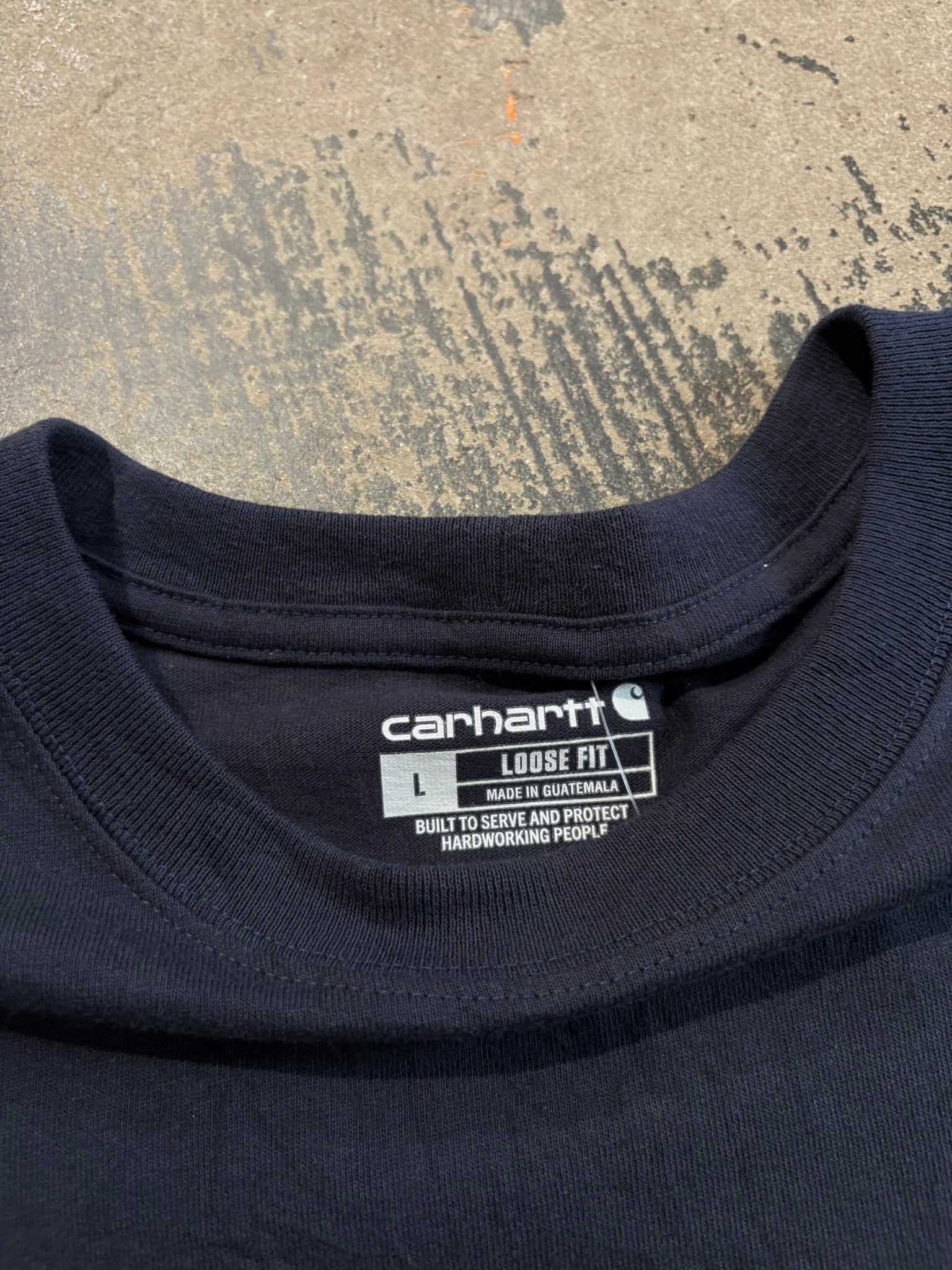 T-Shirt Carhartt blu navy tinta unita XL