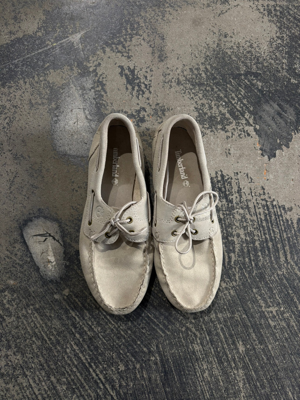 Scarpe da Barca Timberland Classic Boat pelle scamosciata beige/panna N.38,5