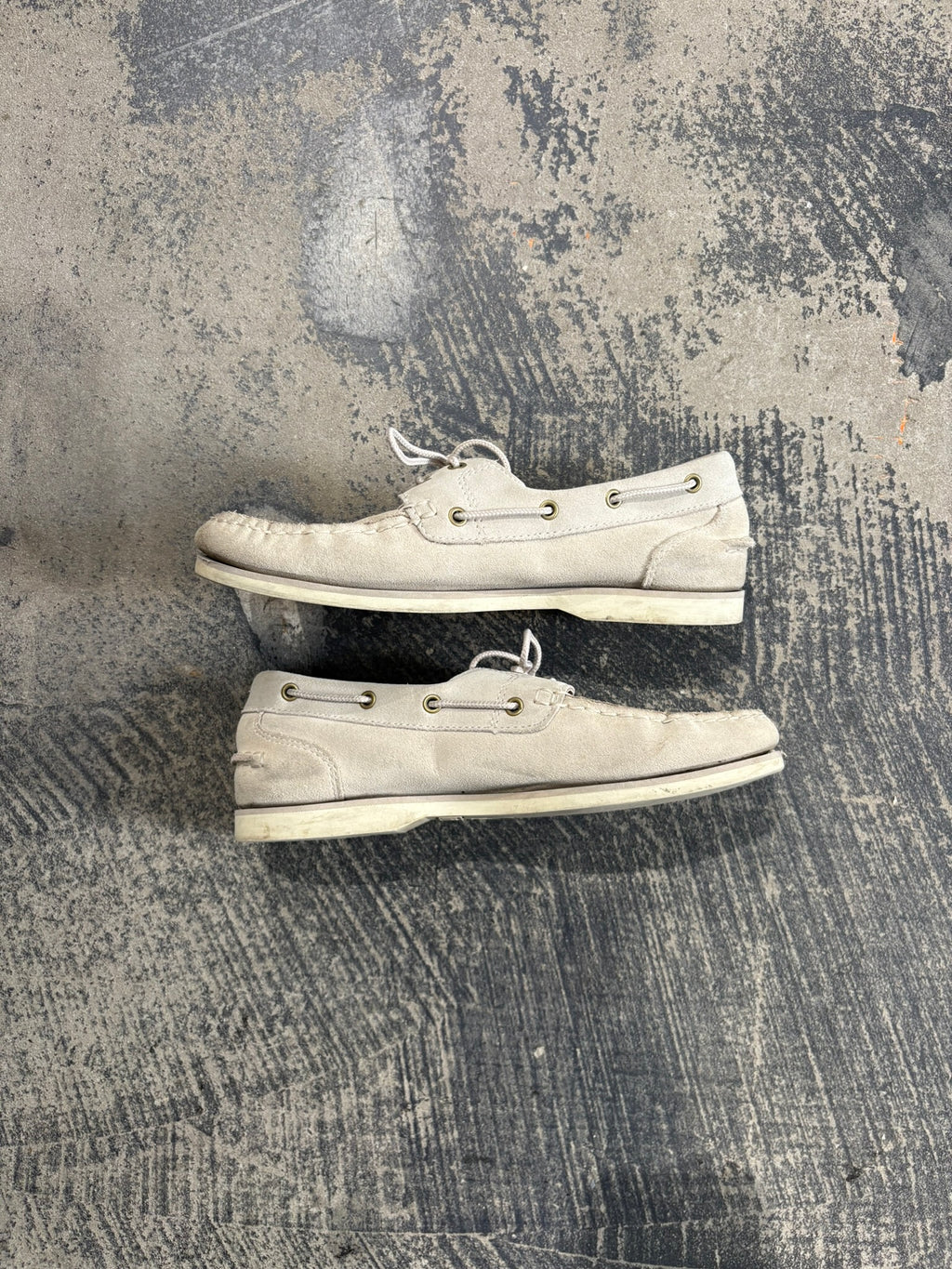 Scarpe da Barca Timberland Classic Boat pelle scamosciata beige/panna N.38,5