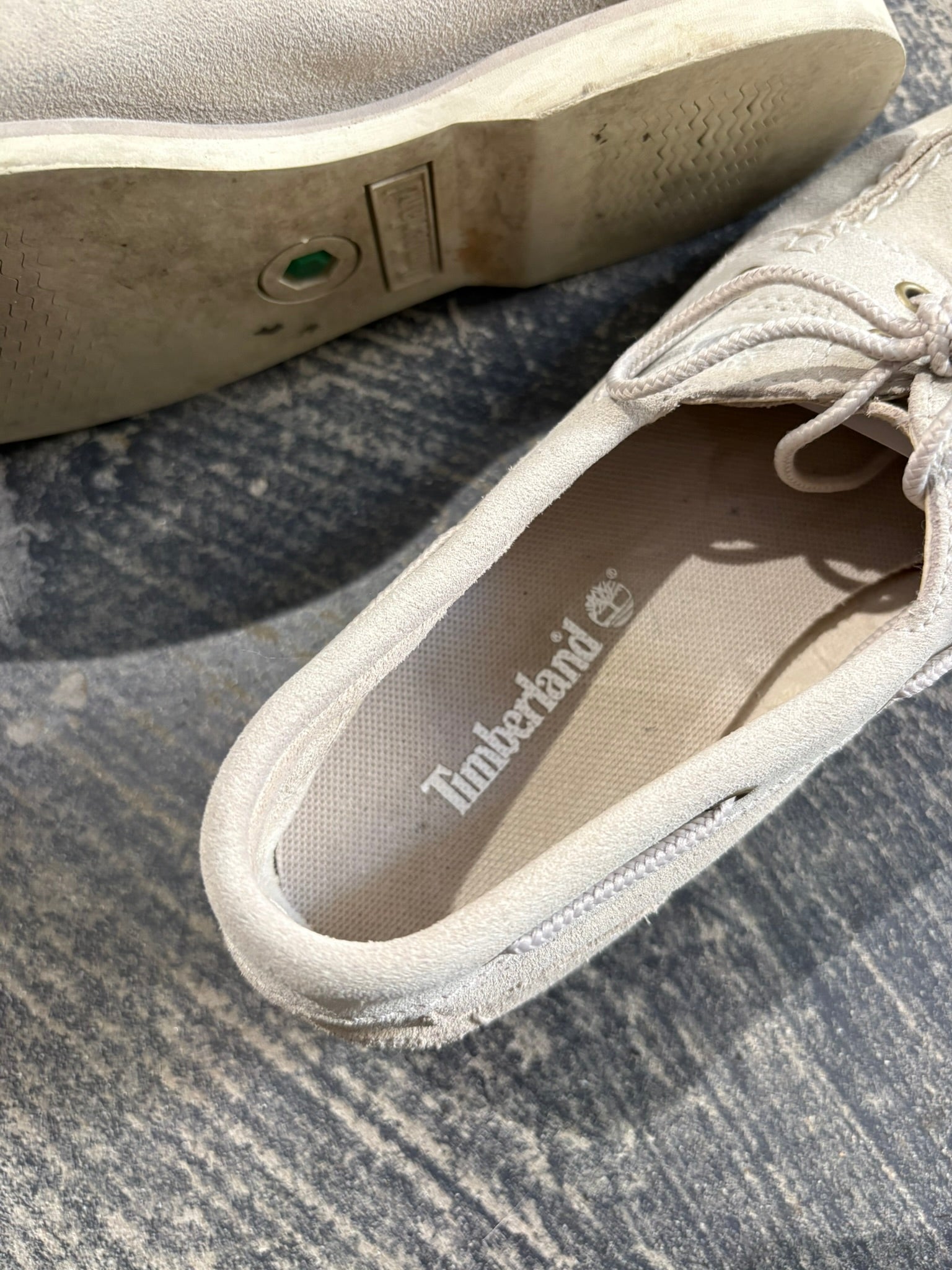 Scarpe da Barca Timberland Classic Boat pelle scamosciata beige/panna N.38,5