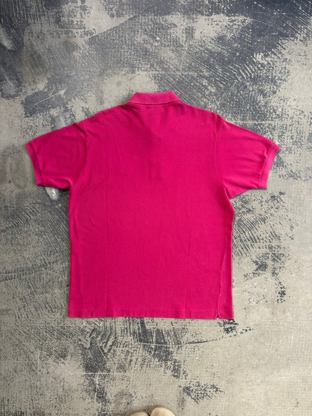 Polo Lacoste cotone piqué fucsia scuro L
