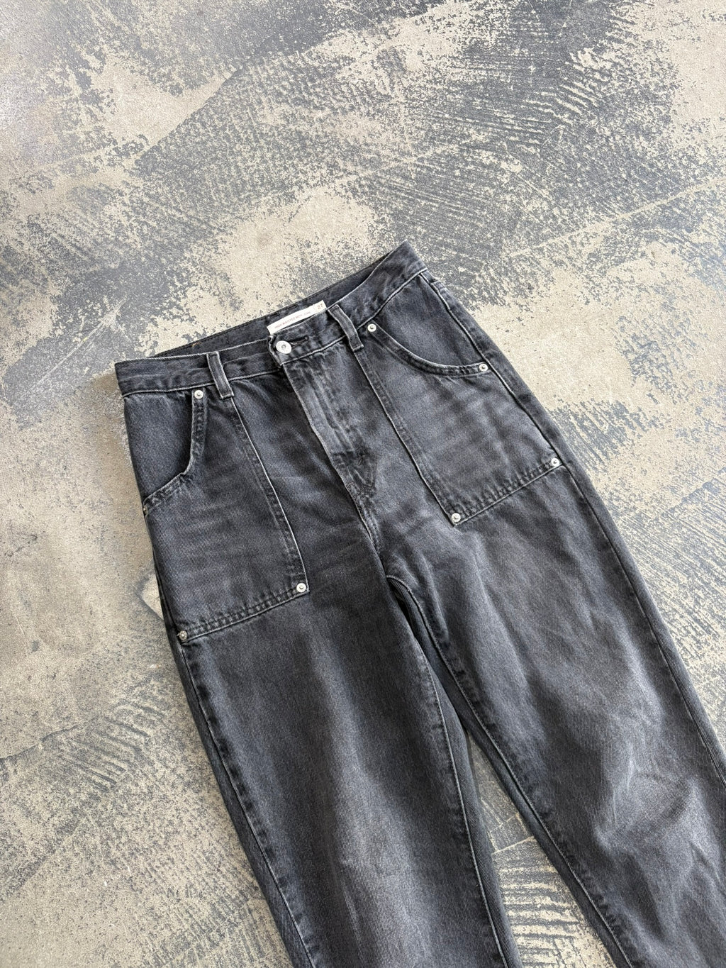 Jeans Levi's high waisted mom jeans utility grigio antracite W27