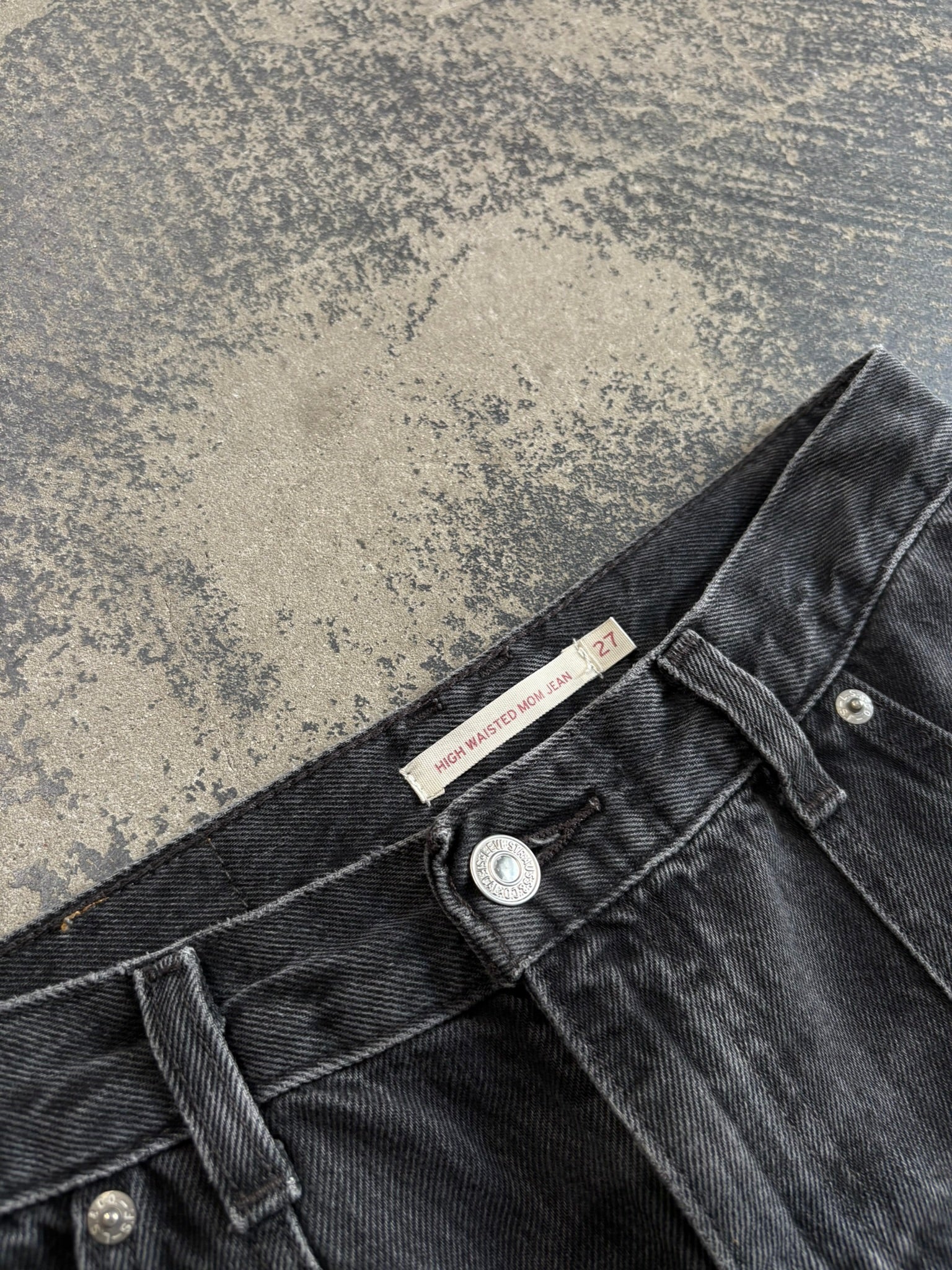 Jeans Levi's high waisted mom jeans utility grigio antracite W27