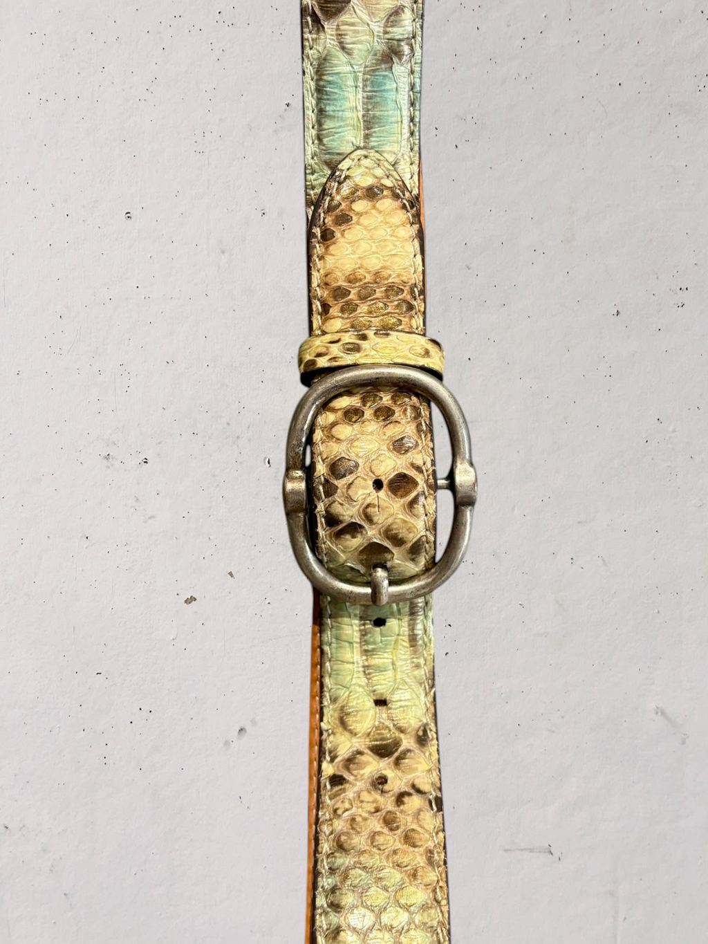 Cintura artigianale Reptile’s House pitone autentico Made in Italy