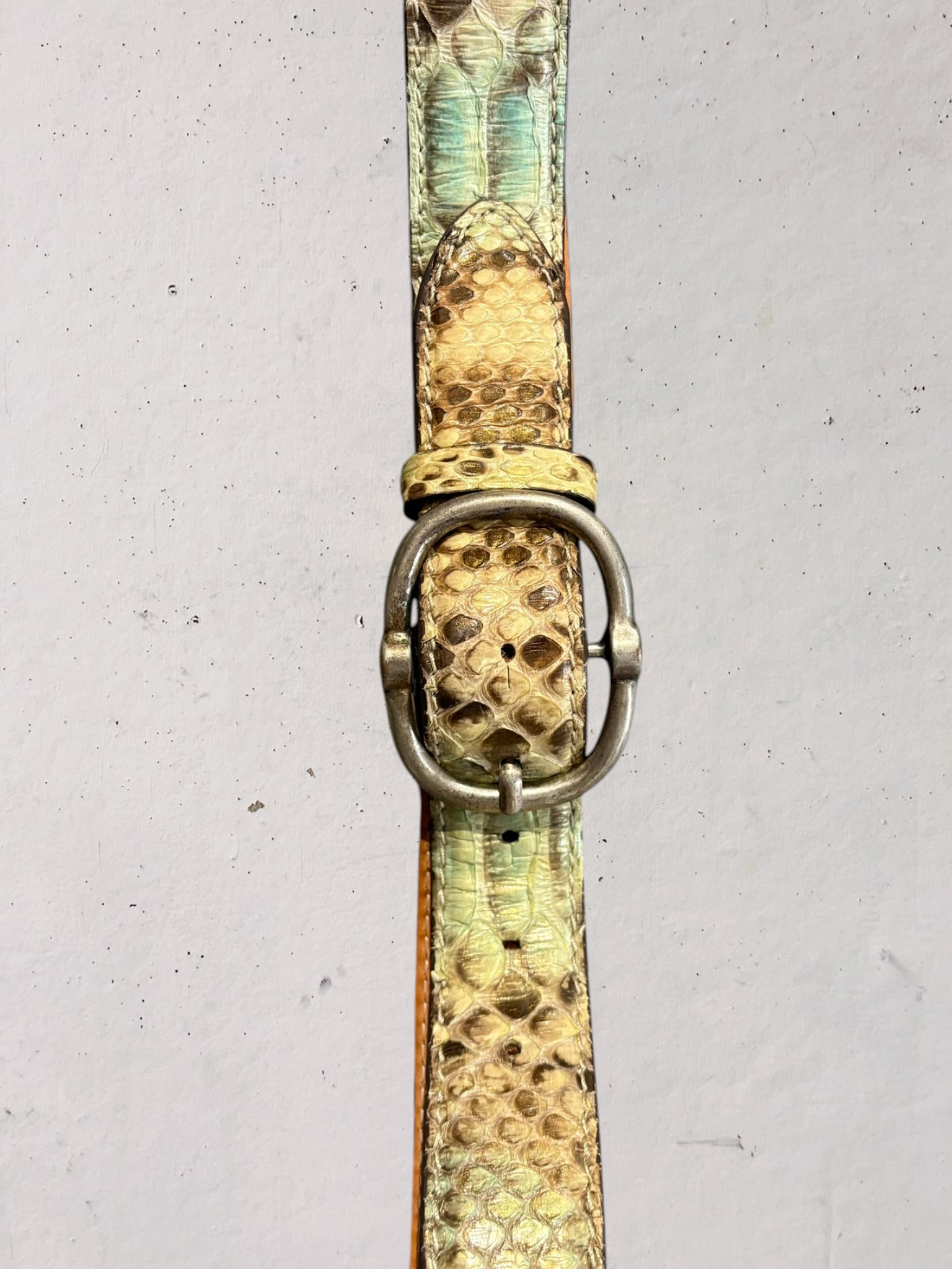 Cintura artigianale Reptile’s House pitone autentico Made in Italy